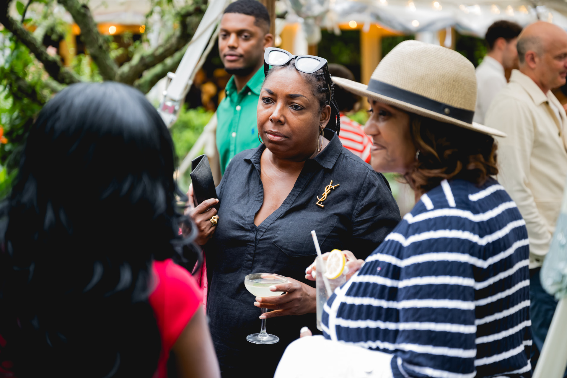 Guests in conversation at Afrotech HealthStack on Martha's Vineyard